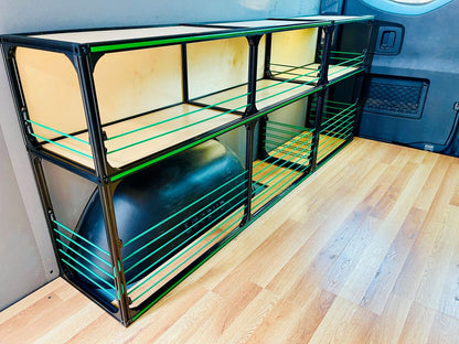 Van Shelving Set For Extended Vans - Camper Van Conversion DIY Kit