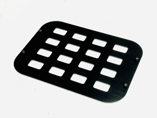 side MOLLE block of panels for shelving in - front