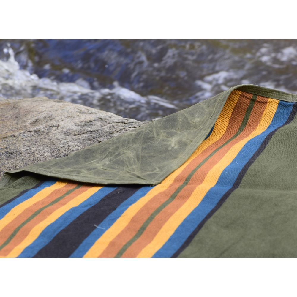 Canvas Camping Blanket - Waxed Canvas Outdoor Blanket / Bushcraft Blanket