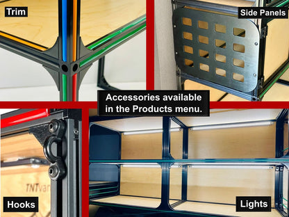 campervan shelving van lights LED DIY Kit
