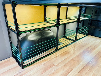 van shelving for camper van conversion