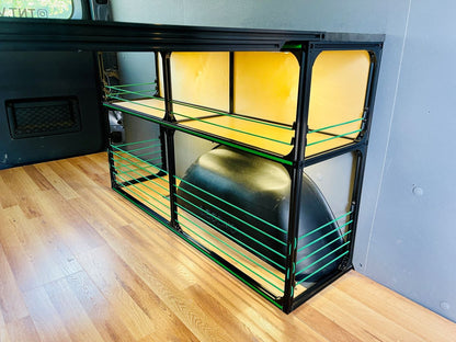 Van Bed 48" & Shelving | Camper Van Conversion DIY Kit