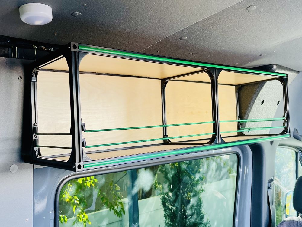 overhead van camper storage