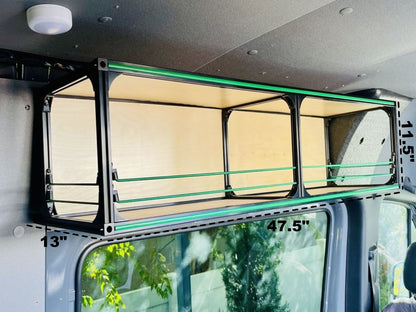 Van Overhead Storage Shelf - Campervan Conversion DIY Kit