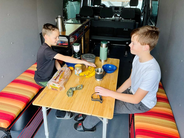 Van Wheel Well Bench Seat Storage | Camper Van Conversion – TNTvans
