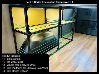 ford e-series econoline shelving diy kit