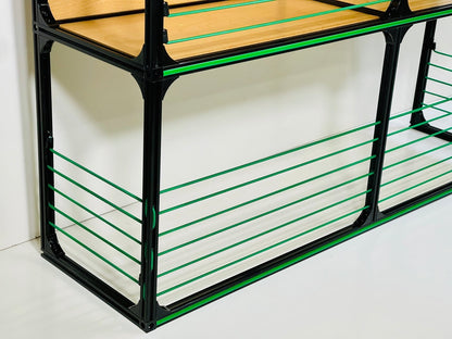 van wheel well storage area, front left