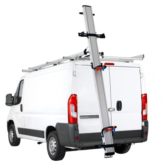 double drop down ladder rack rear loading ram promaster