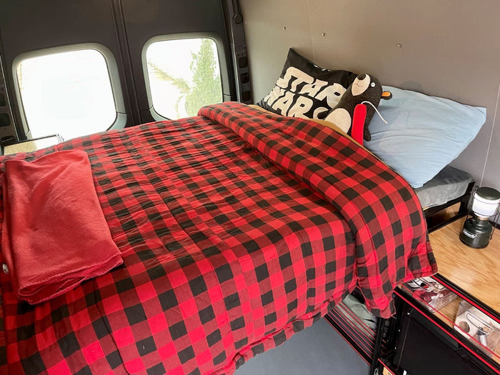 Van Bed Sideways Sleep  - Van Conversion