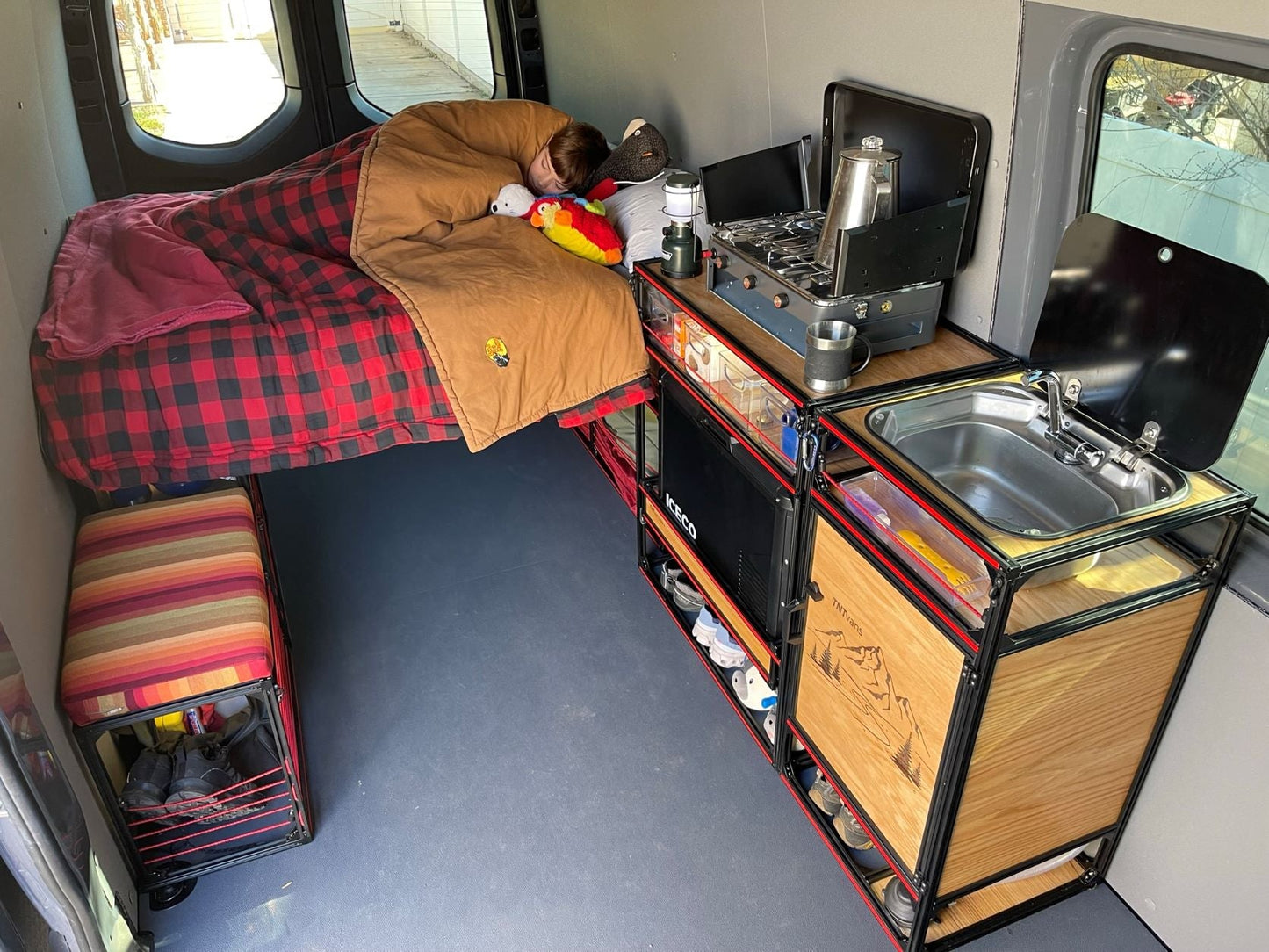 Chevy Express GMC Savanna 155 bed kit for van conversion.