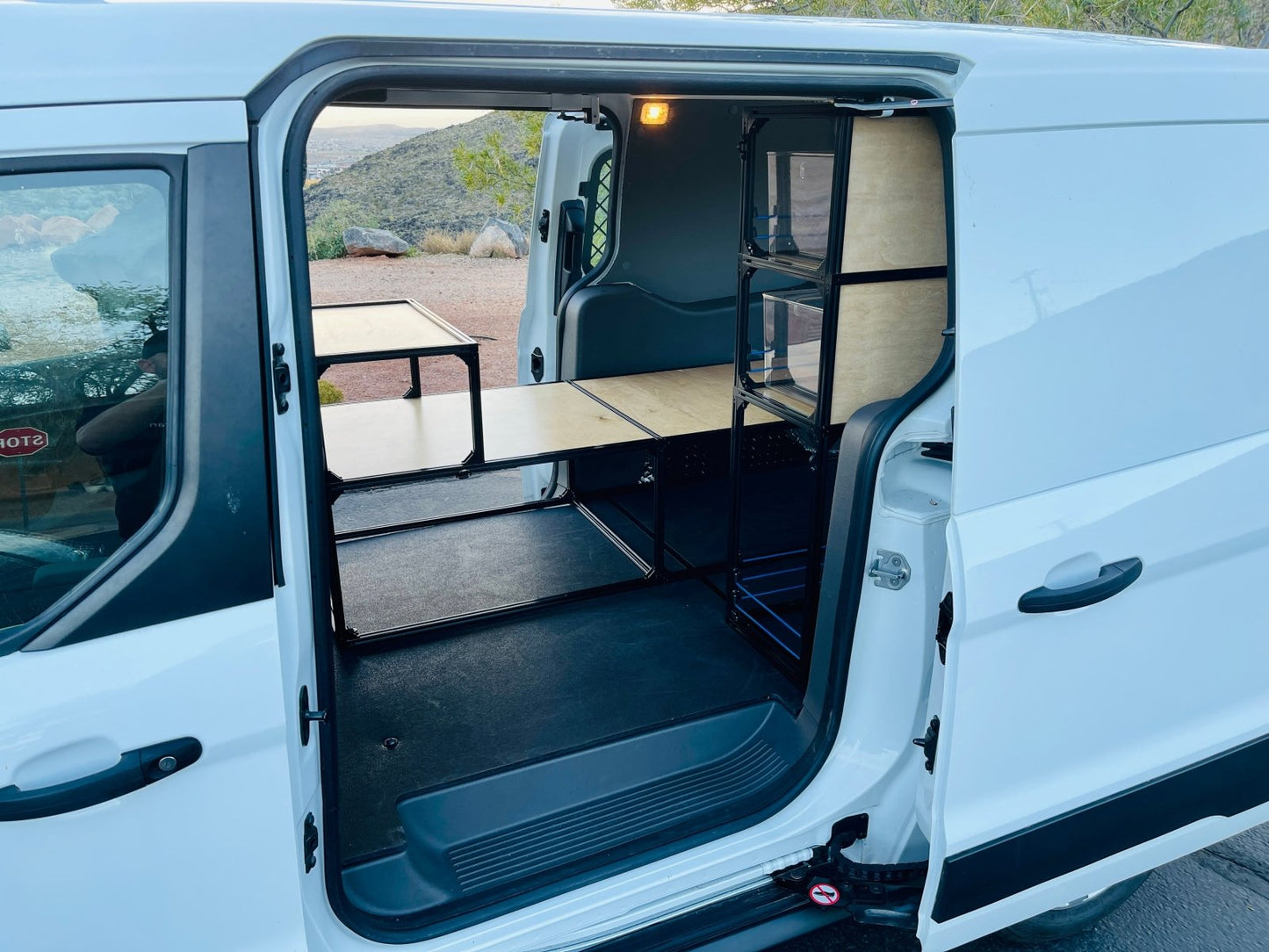 Ford Transit Connect Camper Conversion DIY Kit Drivers Side Door
