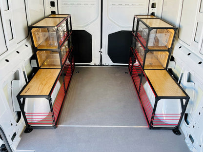 Mercedes Sprinter 144 Dinette Bench & Super Shelving Set - Van Conversion - TNTvans