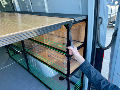 Camper Van handle in back of van - Side